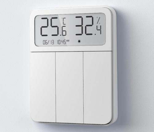 Xiaomi Mi Temperature and Humidity Sensor display with Switch