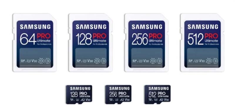 Samsung PRO Ultimate SD and MicroSD Cards
