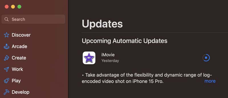 iMovie update