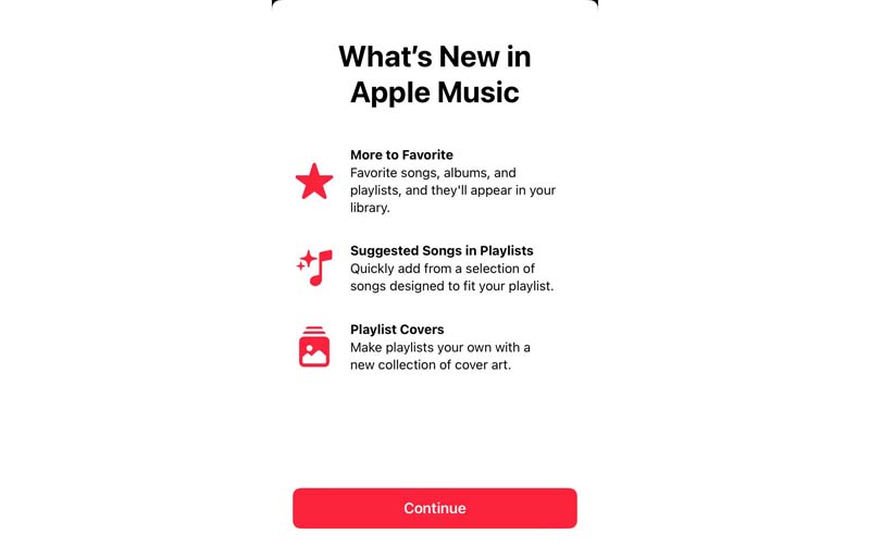 iOS 17.1 Music app