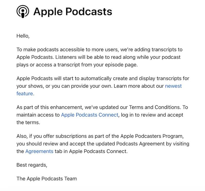 Apple Podcasts Gets Auto-Generated Transcripts in iOS 17.4